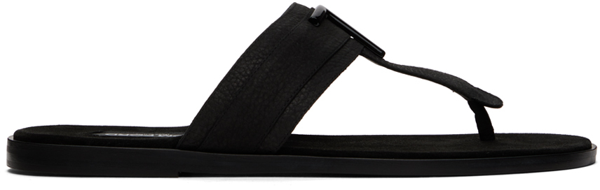 【関税込み】TOM FORD ブラック Brighton ビーチサンダル TOM FORD Brighton Thong Sandals | Black | FARFETCH JO