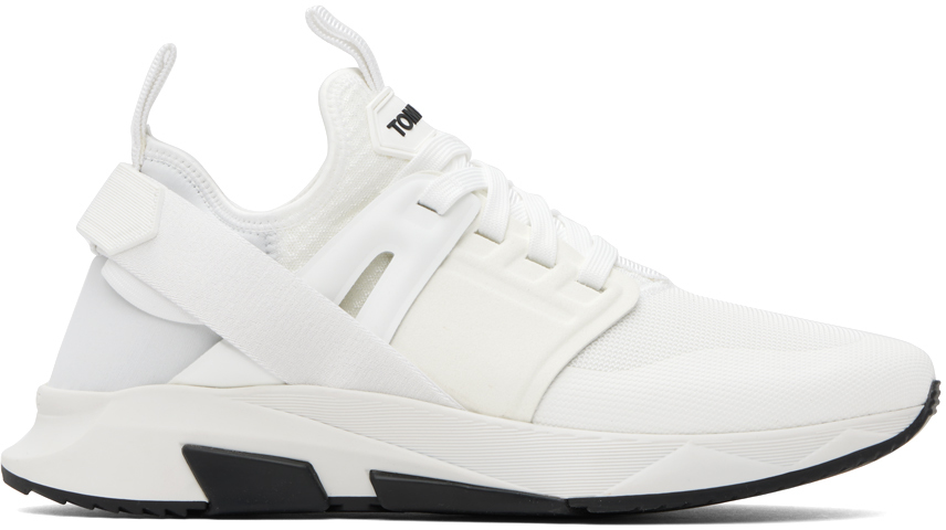 White Neoprene Suede Jago Sneakers