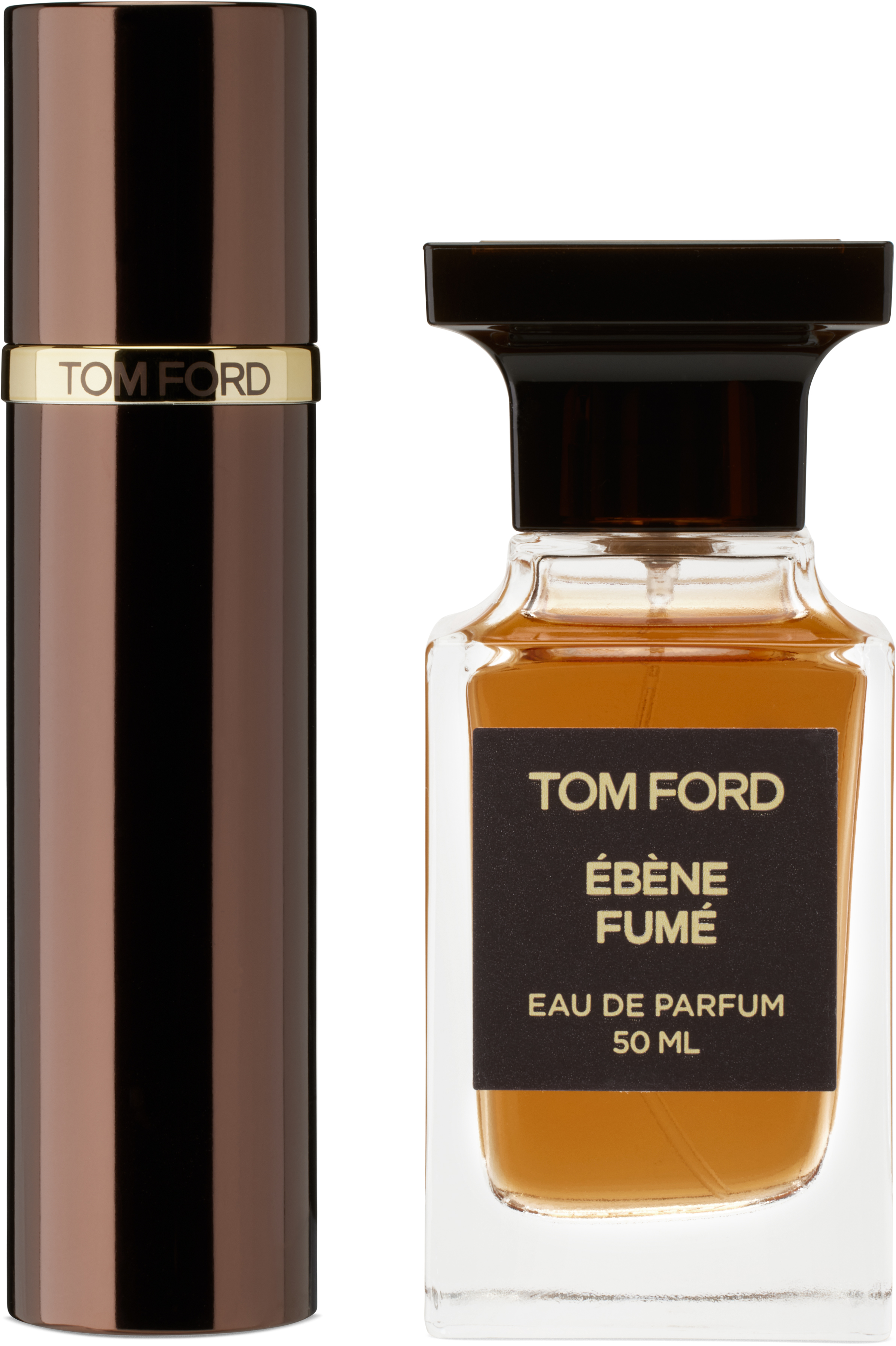 Ébène Fumé Eau de Parfum & Atomizer Set, 50 & 10 mL by TOM