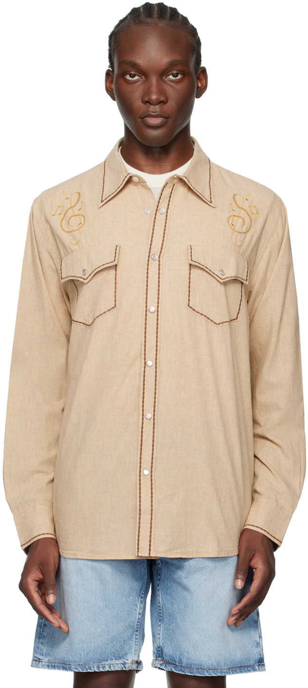 Beige George Cowboy Shirt