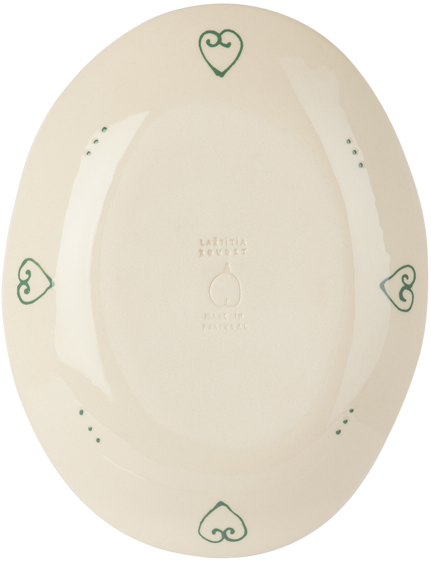 LAETITIA ROUGET PURPLE 'JUST CHILLING' OVAL PLATE