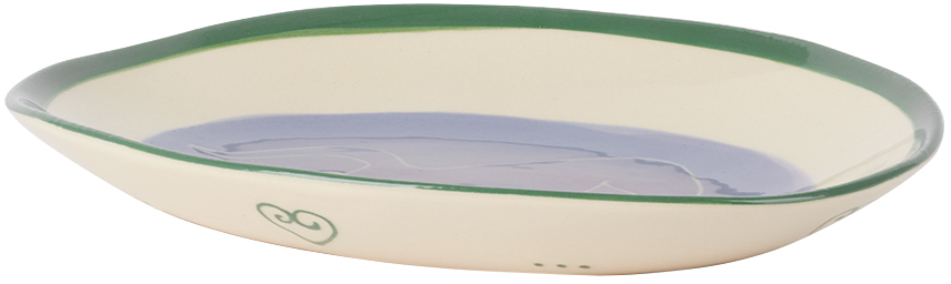 LAETITIA ROUGET PURPLE 'JUST CHILLING' OVAL PLATE