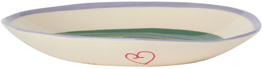 Laetitia Rouget Like Apple And Pear Oval Plate In Green