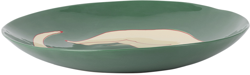 Laetitia Rouget Khaki Swimmers Fruit Platter In Khaki