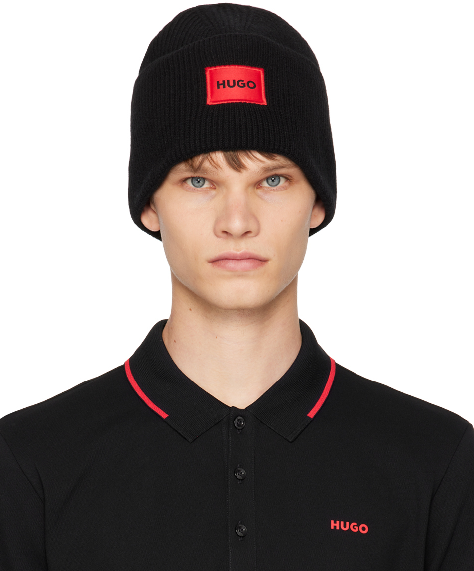 Black Patch Beanie