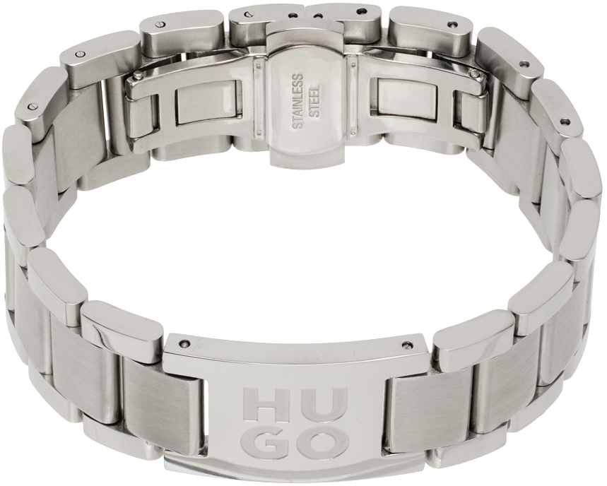 Hugo Silver Watch Bracelet In White