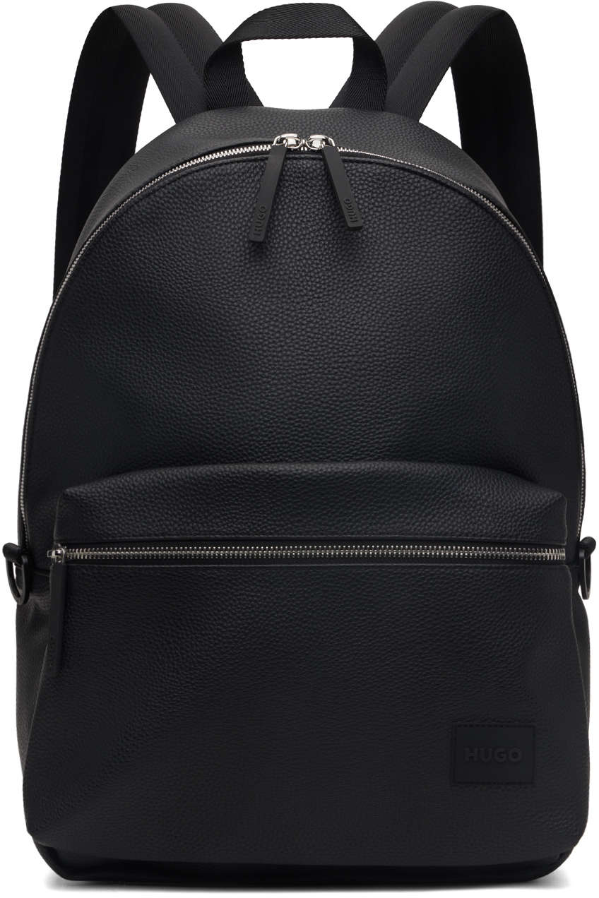 Black Zip Backpack