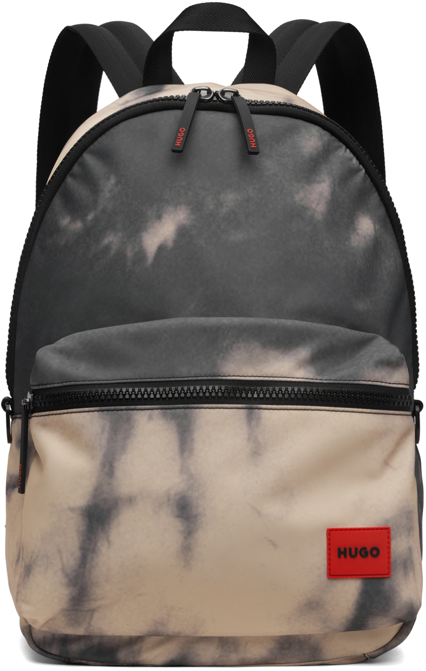 Black Print Backpack