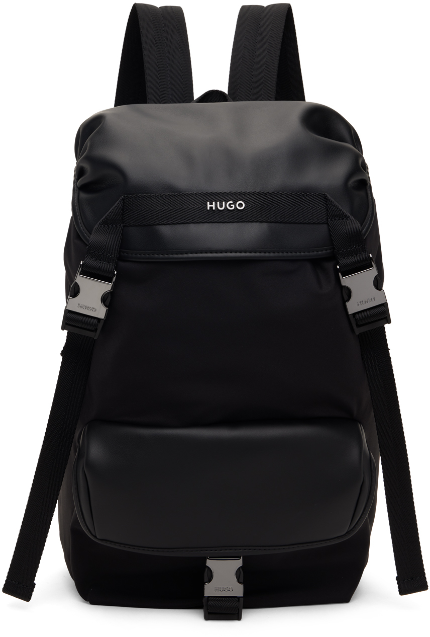 Black Sateen Backpack