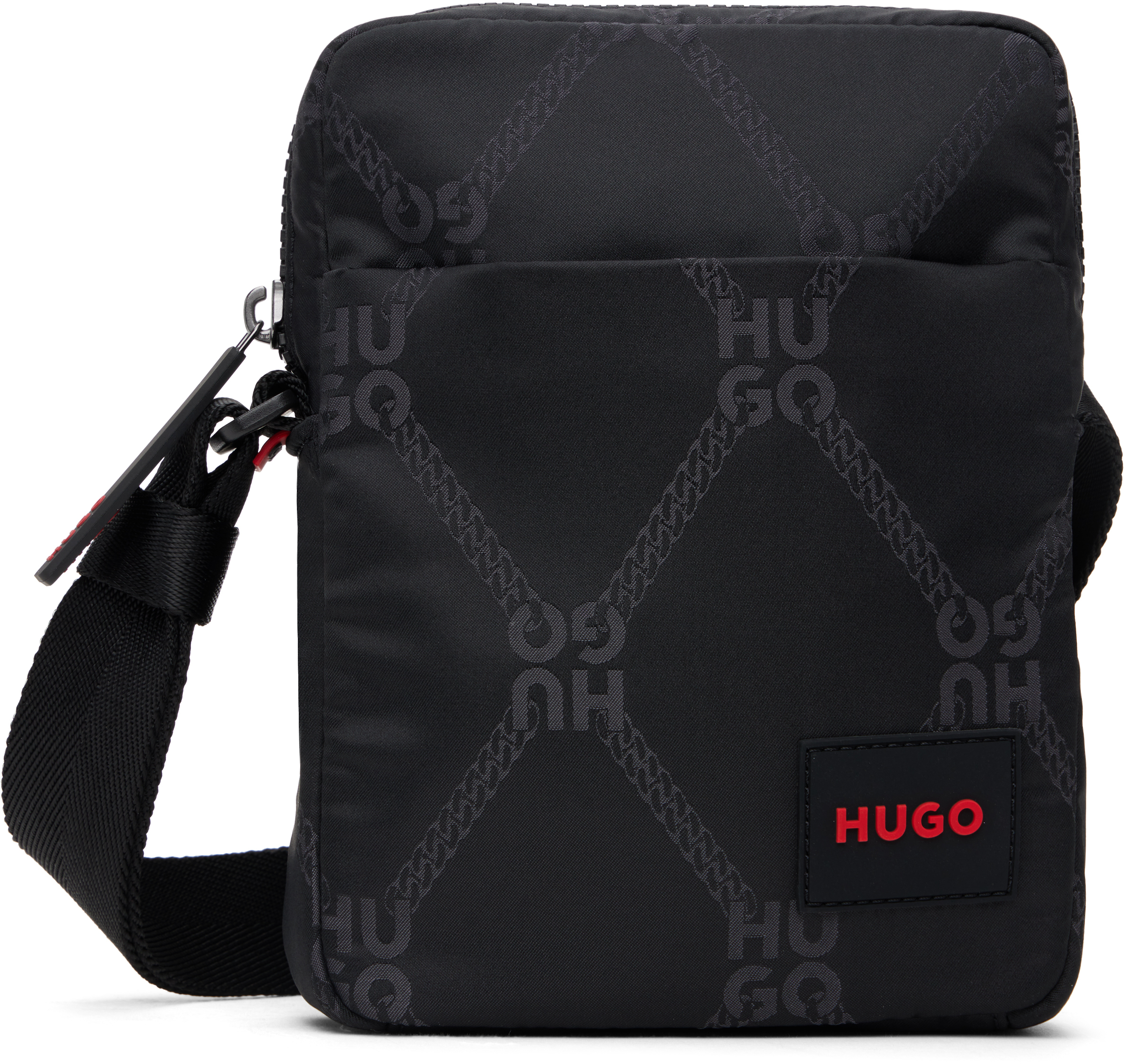 Shop Hugo ブラック クロスボディバッグ In 001-black