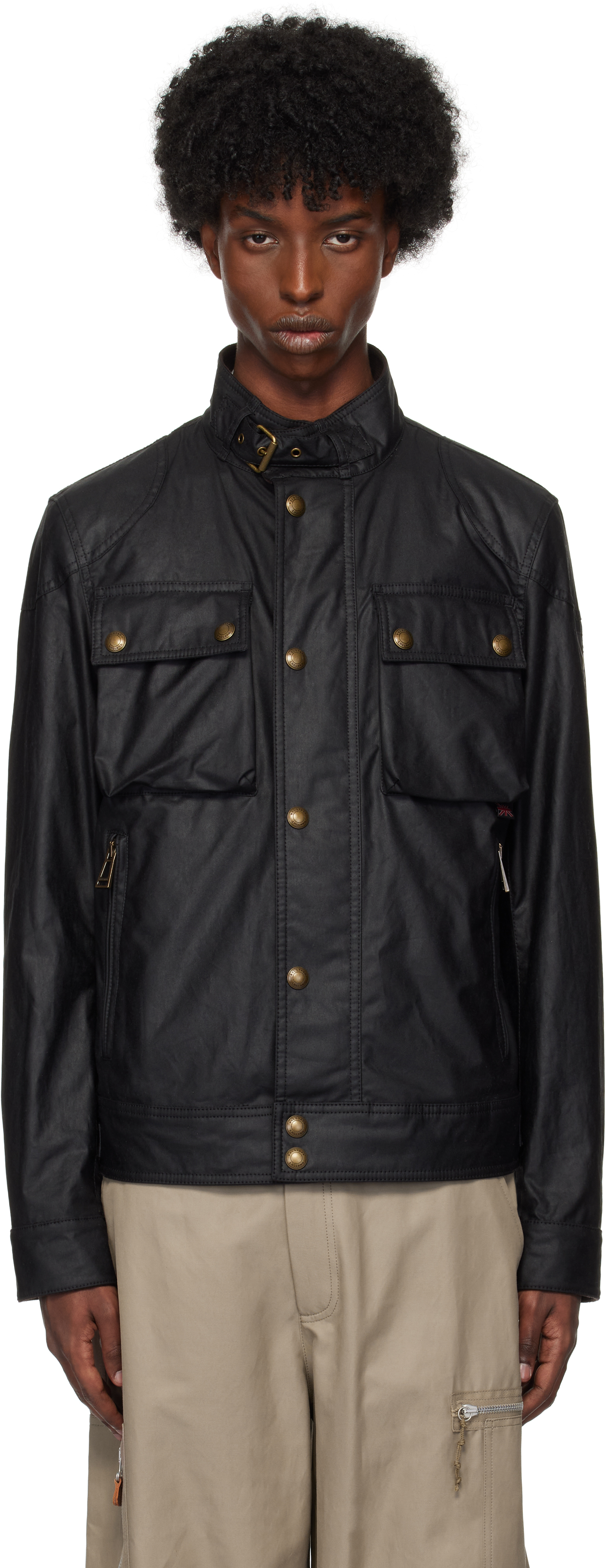 Black Water-Repellent Racemaster Jacket