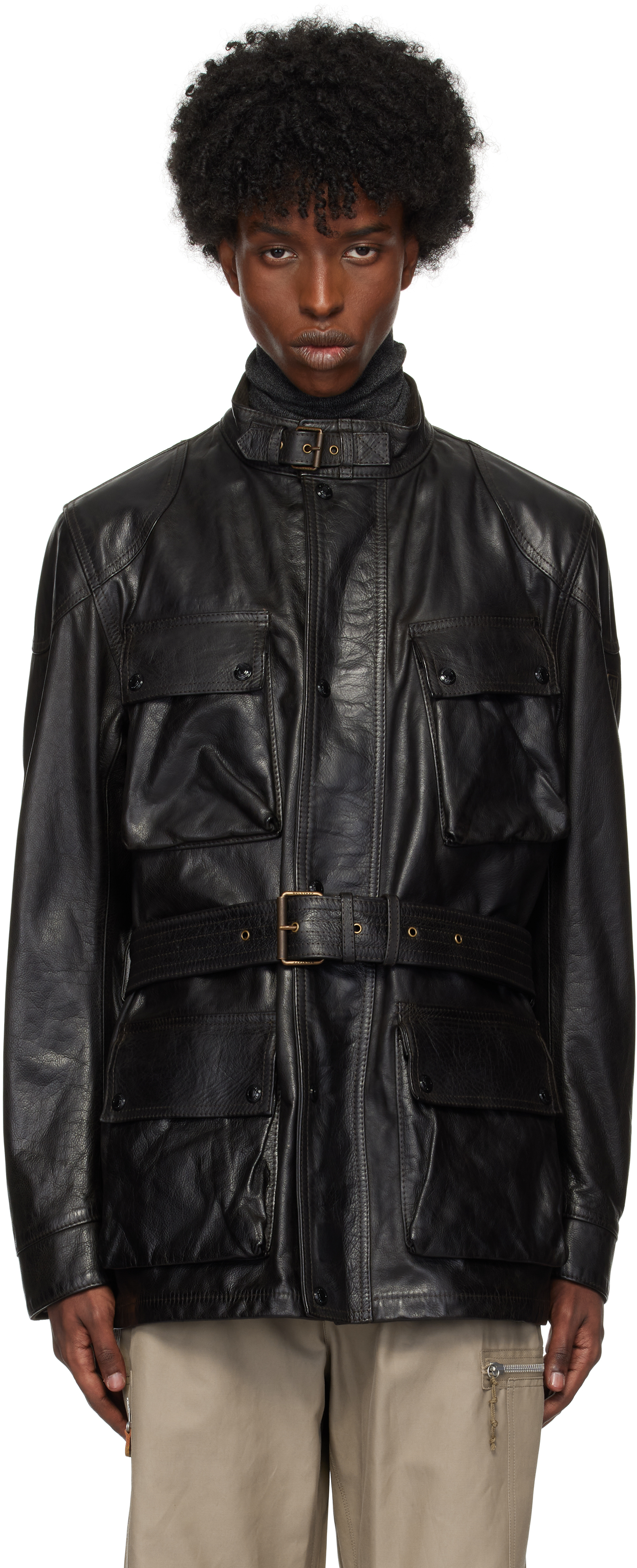 Black Legacy Trialmaster Panther Leather Jacket