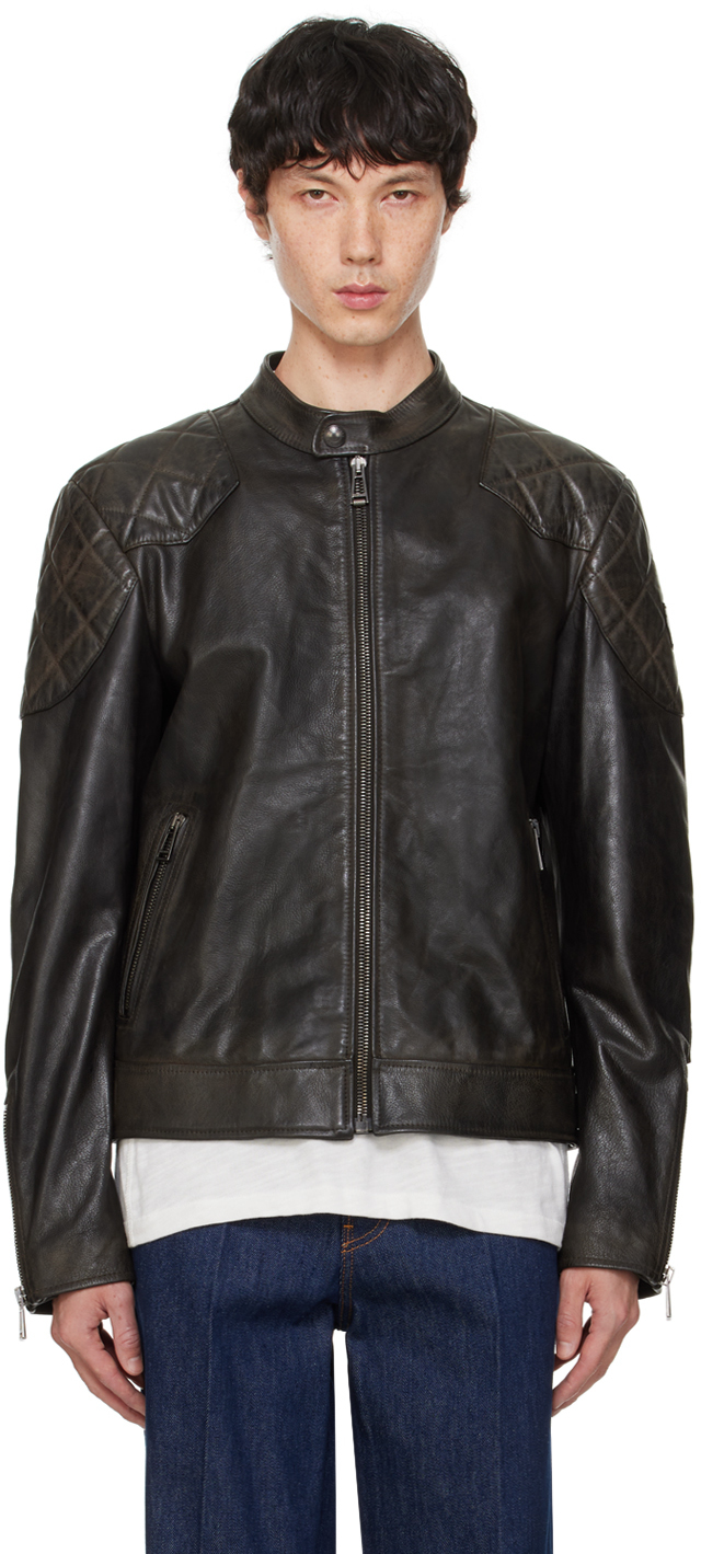 Black Outlaw Leather Jacket