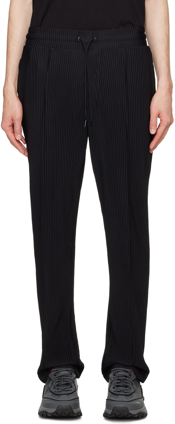 Black Pleated Lounge Pants