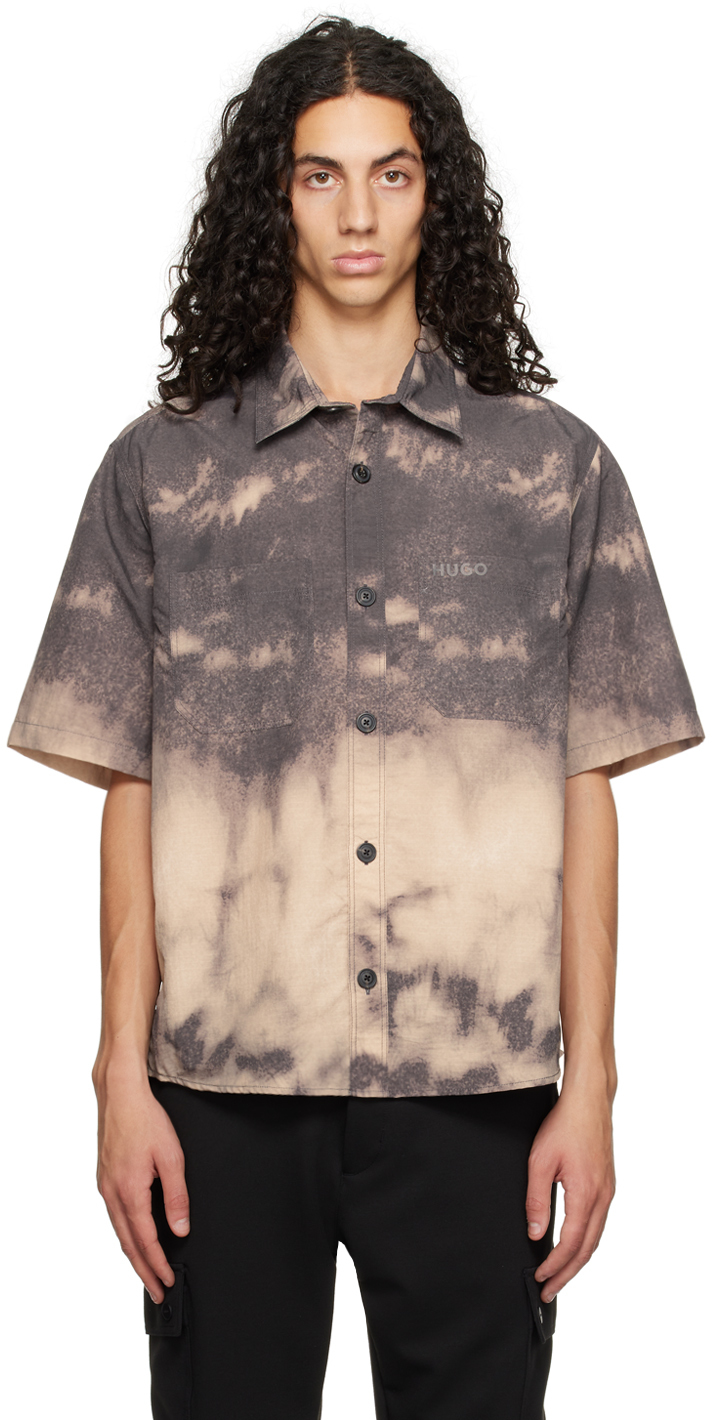 Taupe Printed Shirt