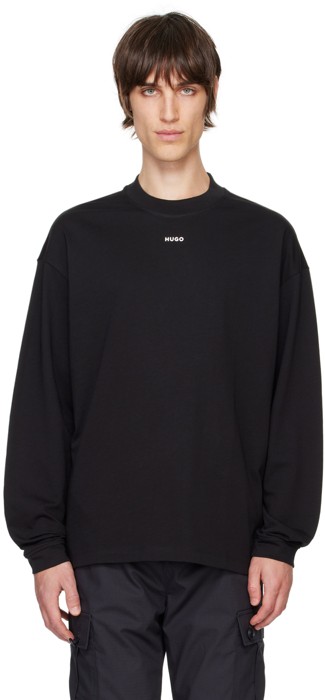 Black Bonded Long Sleeve T-Shirt