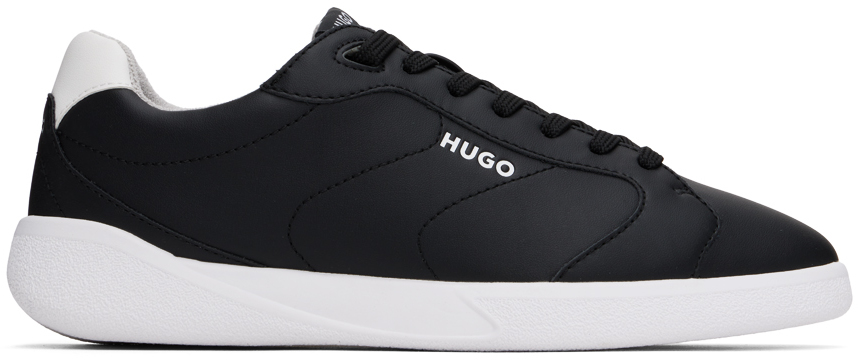 Black Logo Sneakers