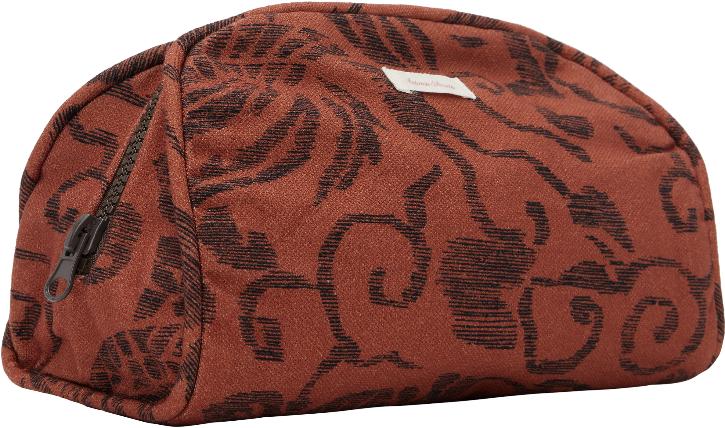 Autumn Sonata Red Marianne Small Toiletry Bag In Rust Orgnge Chrcoal