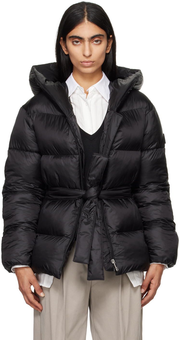 Black Peruni Puffer Jacket by BOSS on Sale