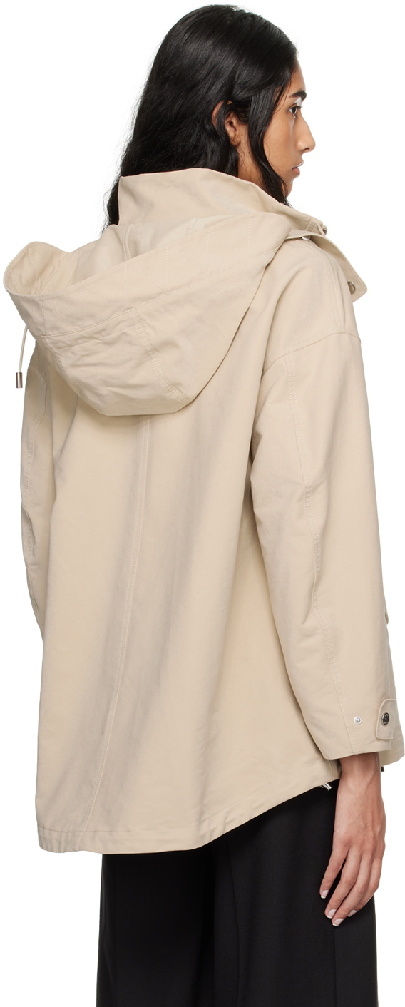 Hugo Boss Beige Hoodedjacket In 275 Light Beige
