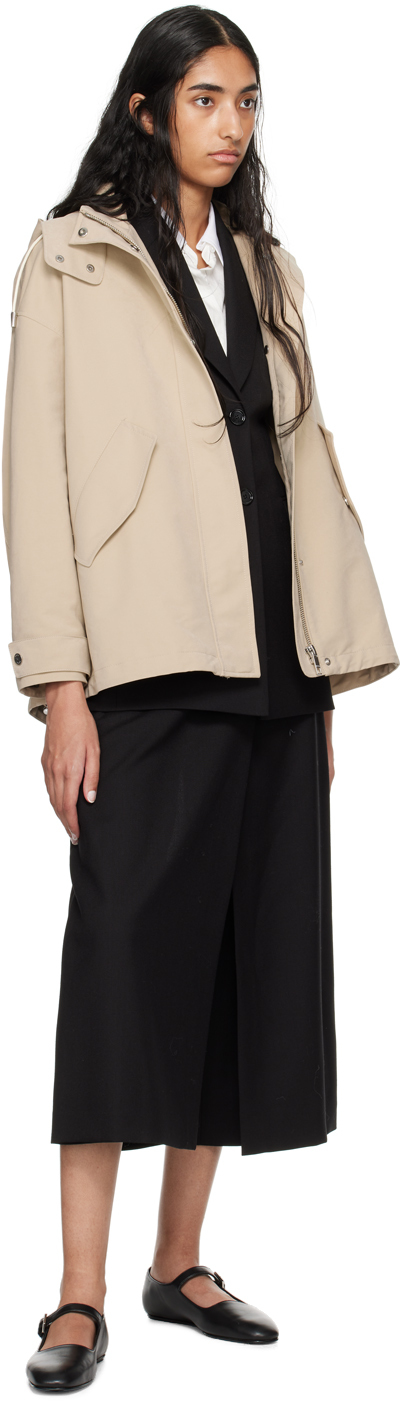 Hugo Boss Beige Hoodedjacket In 275 Light Beige