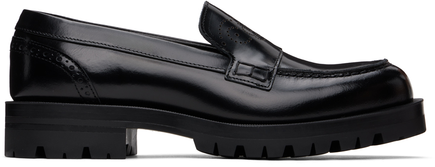 Black Leather Loafers