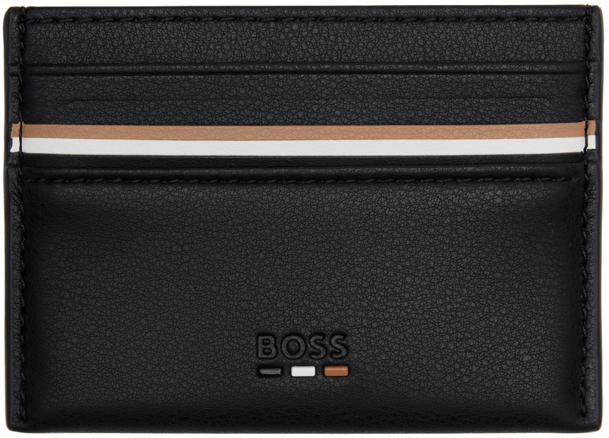 Black Faux-Leather Card Holder