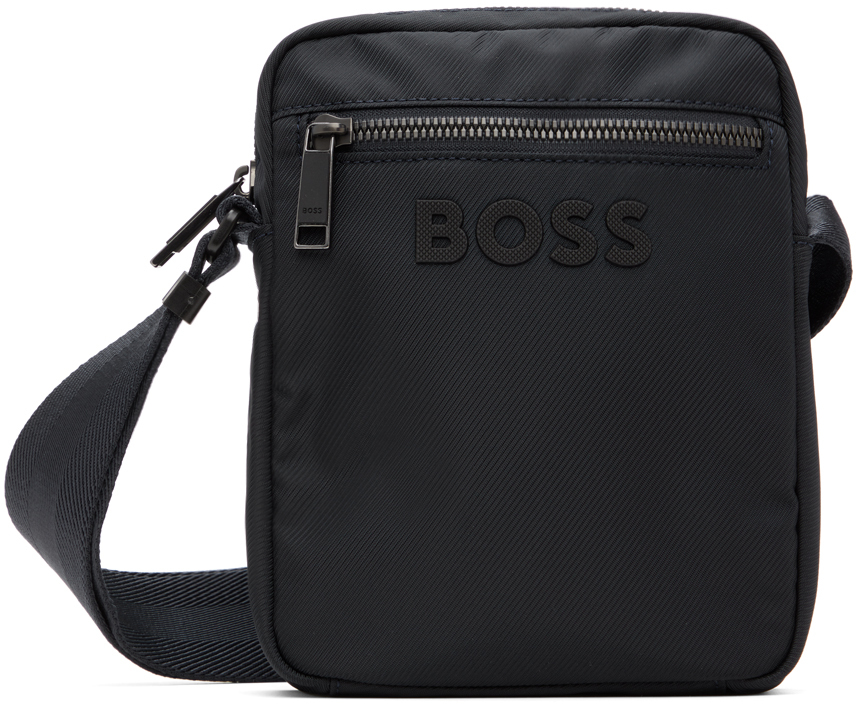 Shop Hugo Boss ネイビー Contrast バッグ In 404-dark Blue