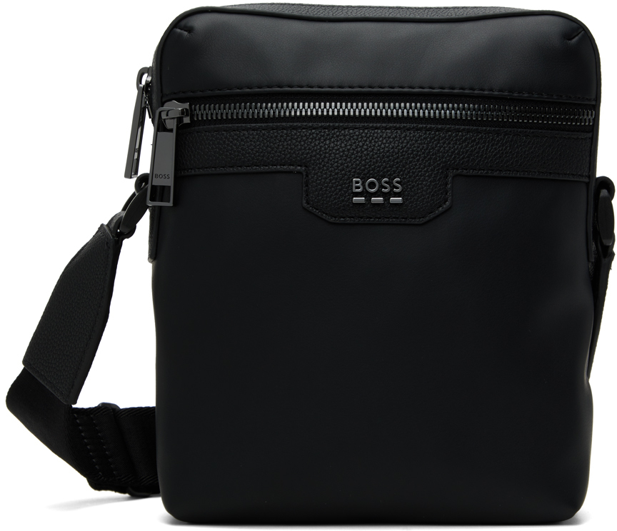 Shop Hugo Boss ブラック ロゴハードウェア バッグ In 001-black