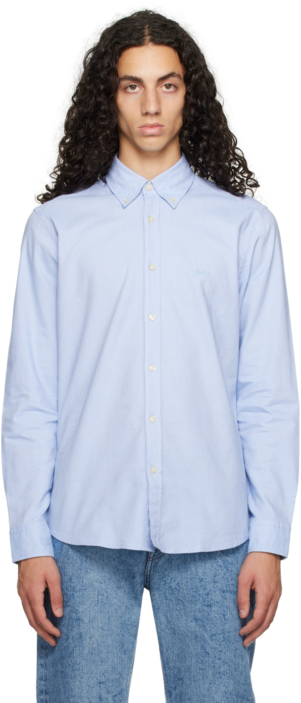 Blue Embroidered Shirt