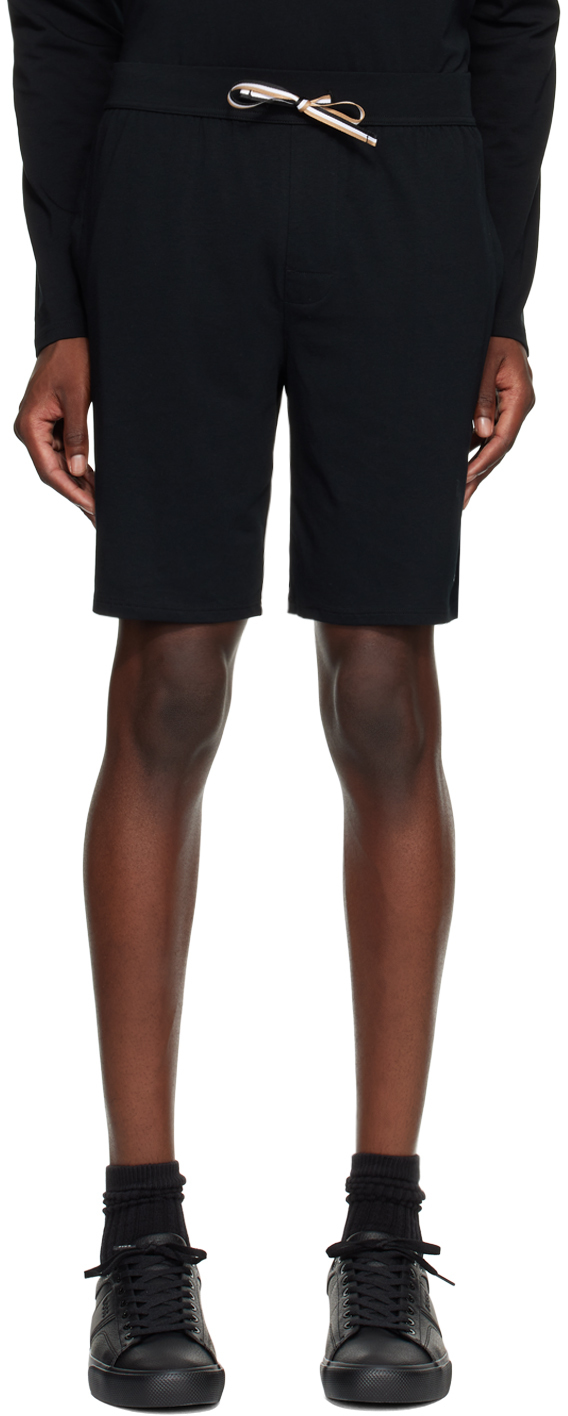 Shop Hugo Boss Black Drawstring Shorts In Black 001