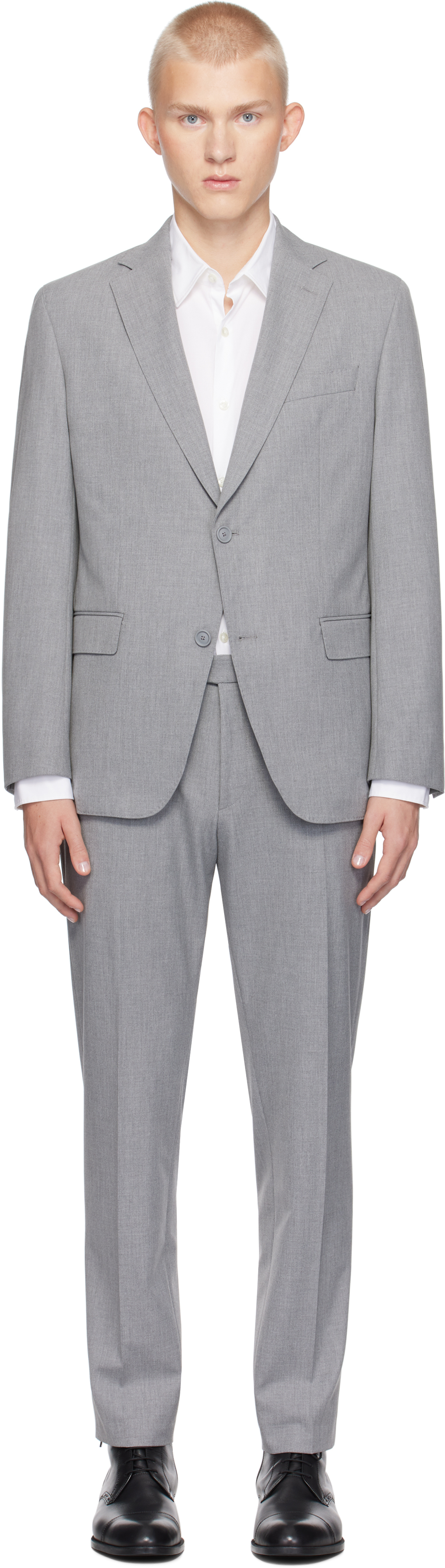 Gray Slim-Fit Suit