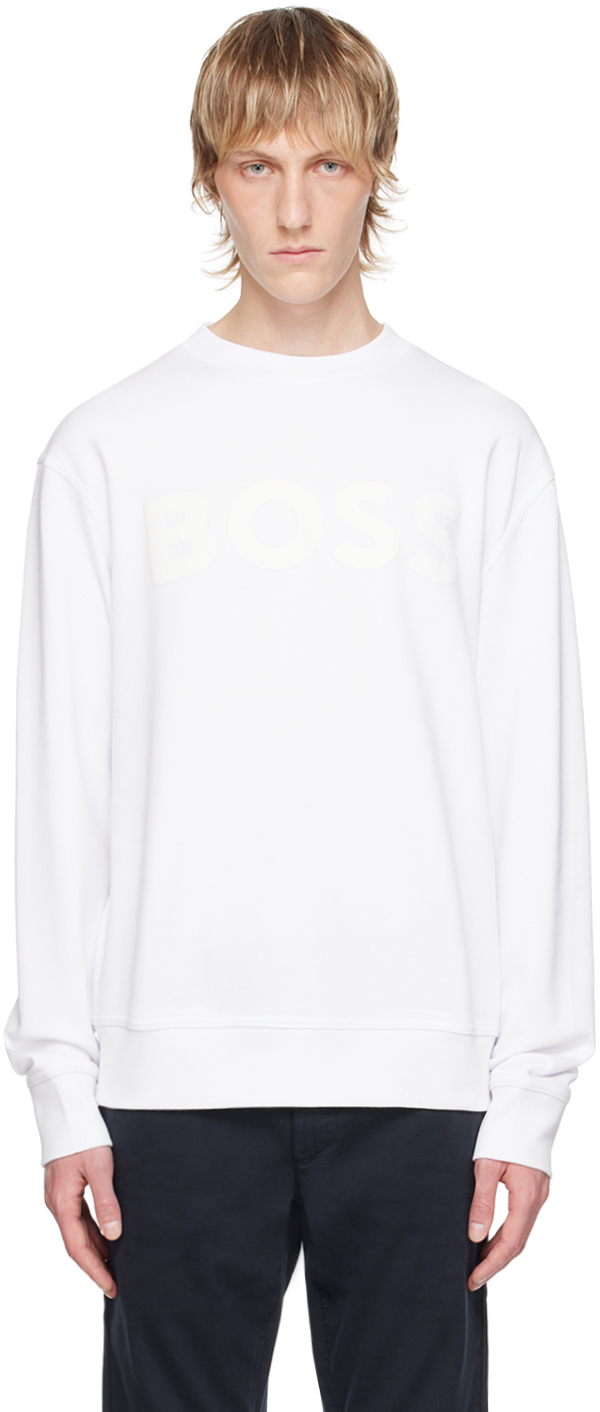 White Bonded Sweatshirt