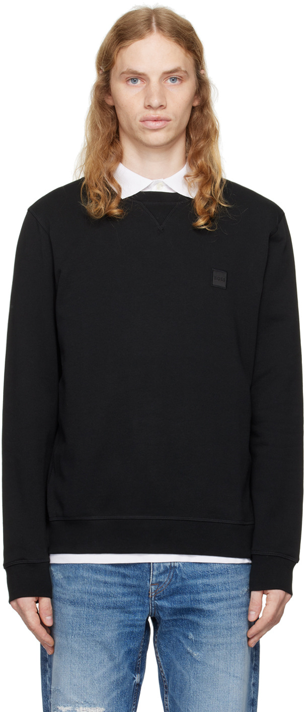 Black Logo Patch Sweatshirt