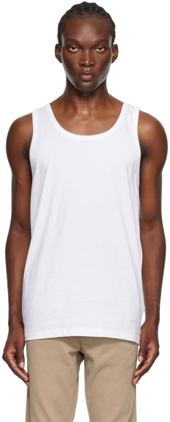 Shop Hugo Boss Three-pack Multicolor Tank Tops In Assorted Pre 999