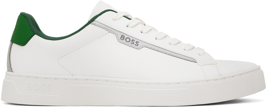 White & Green Rhys Sneakers