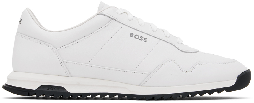 Hugo boss white shoes best sale