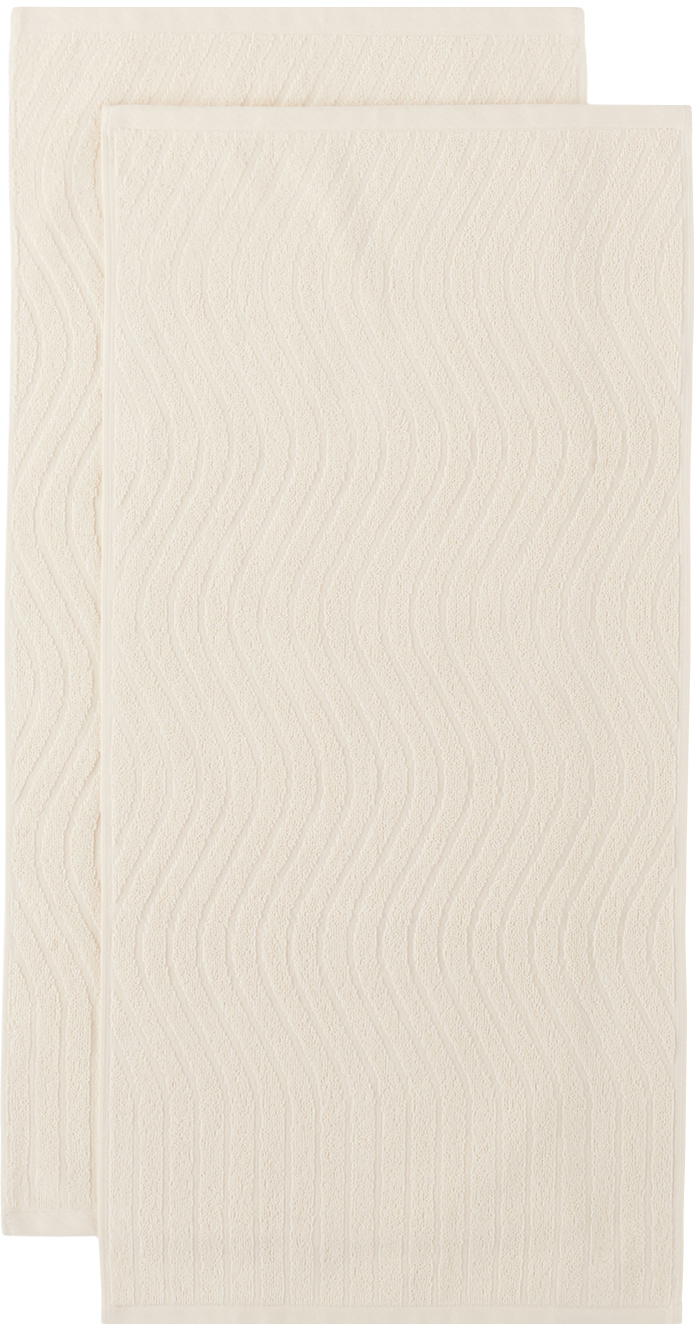 Baina Off-white Essential Bathroom 05 Set, 5 Pcs In Ivory