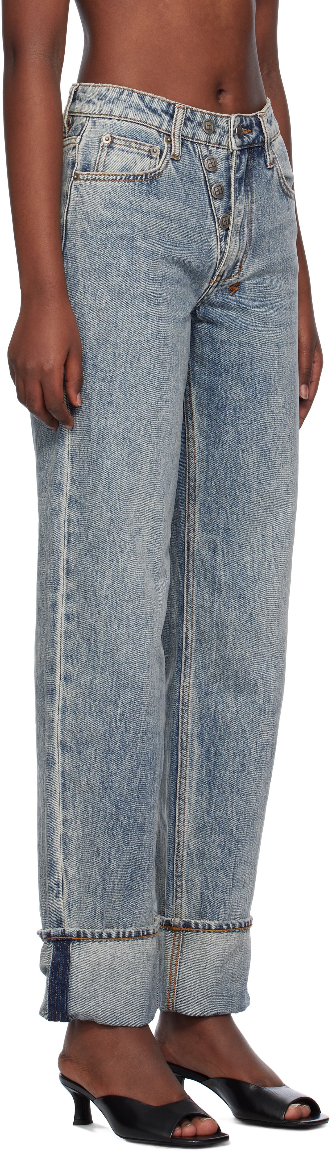 KSUBI BLUE BROOKLYN CUFFED JEANS