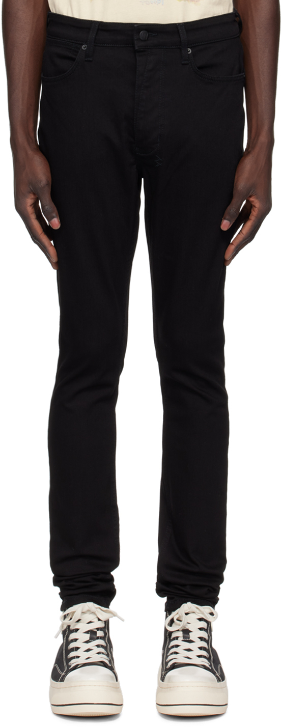 Shop Ksubi Black Van Winkle Rebel Jeans