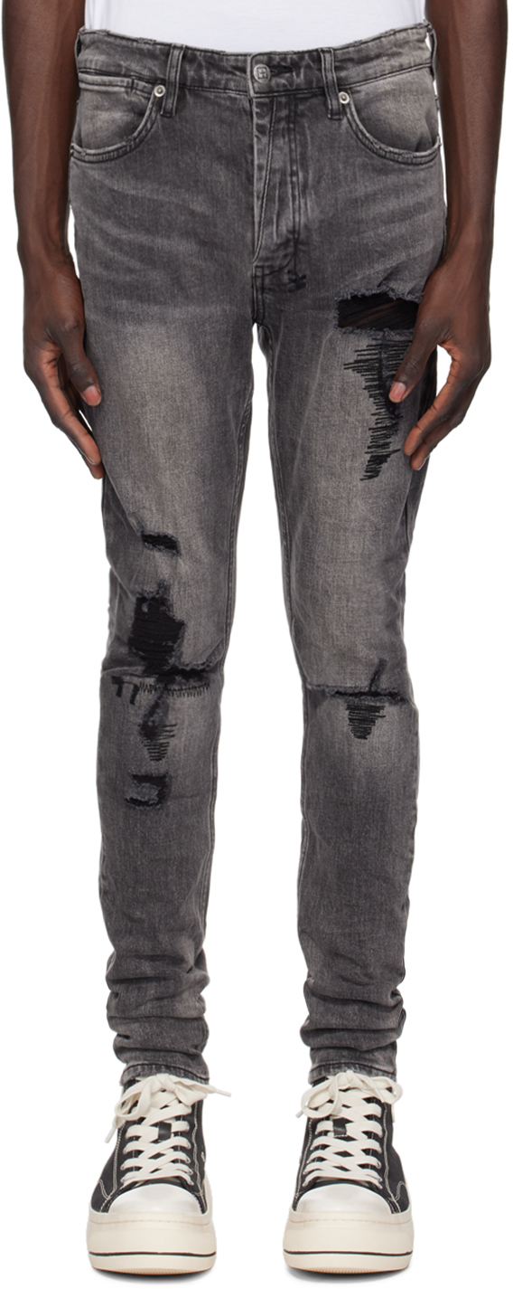 Gray Van Winkle Angst Trashed Jeans