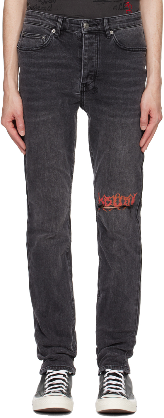 Shop Ksubi Black Chitch Angst Sabbath Jeans