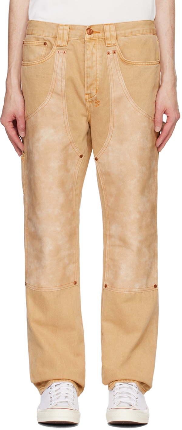 Shop Ksubi Tan Anti K Standoff Jeans