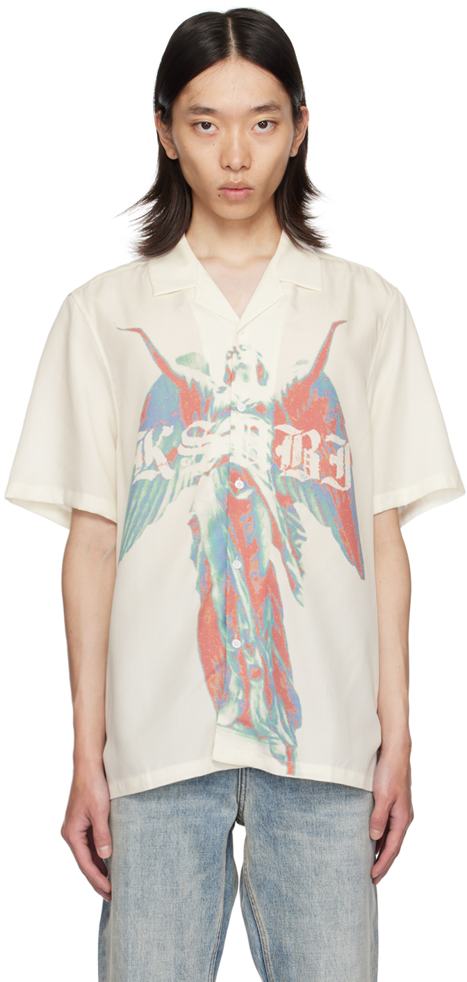 Shop Ksubi White Angelik Resort Shirt