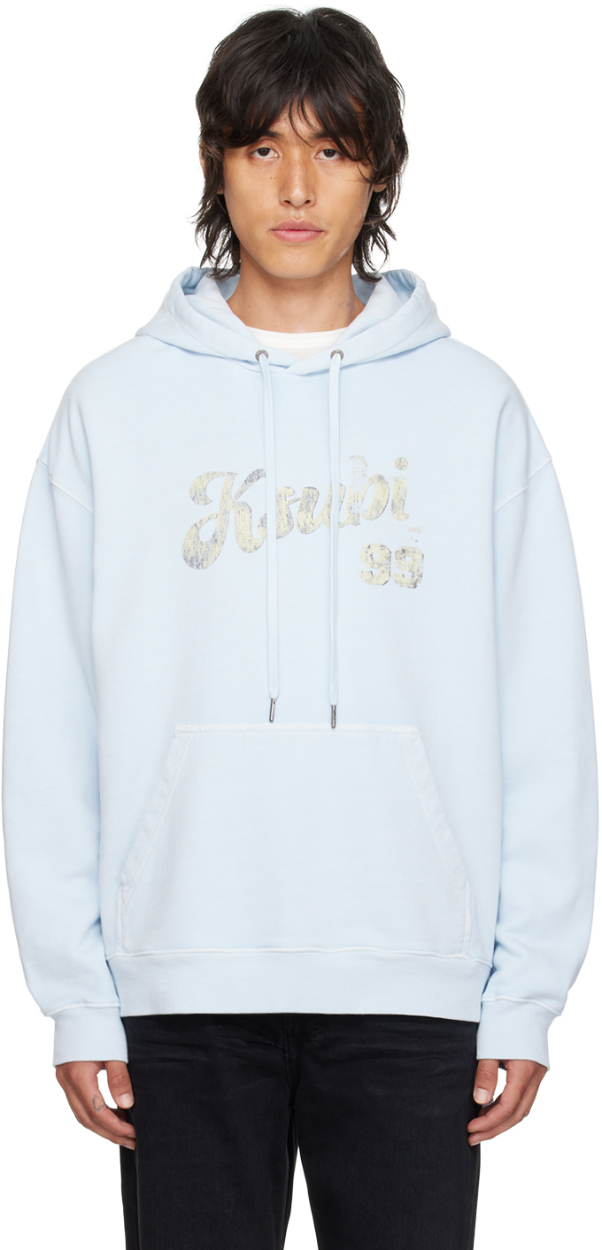 Shop Ksubi Blue Clubhouse Biggie Hoodie