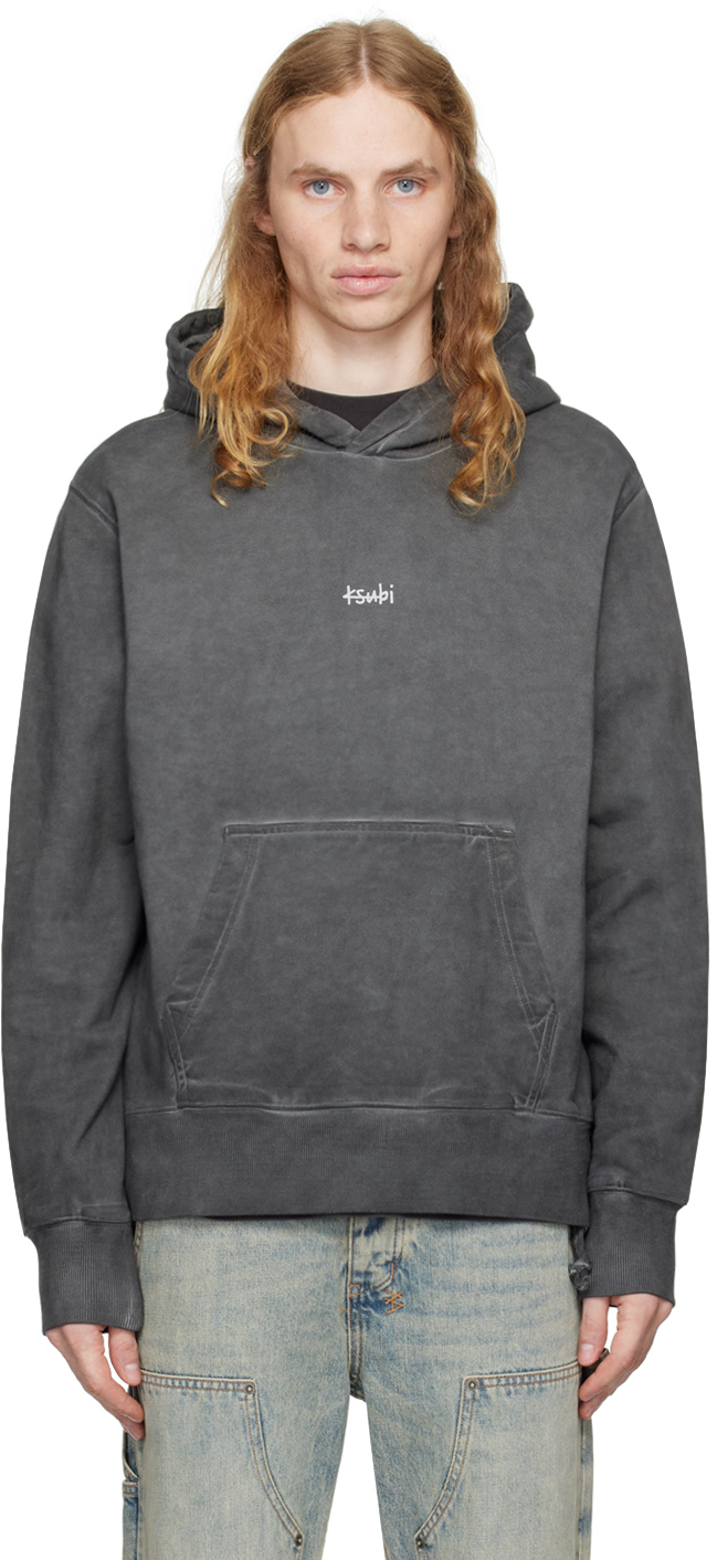 Shop Ksubi Gray 1999 Fade Kash Hoodie In Charcoal