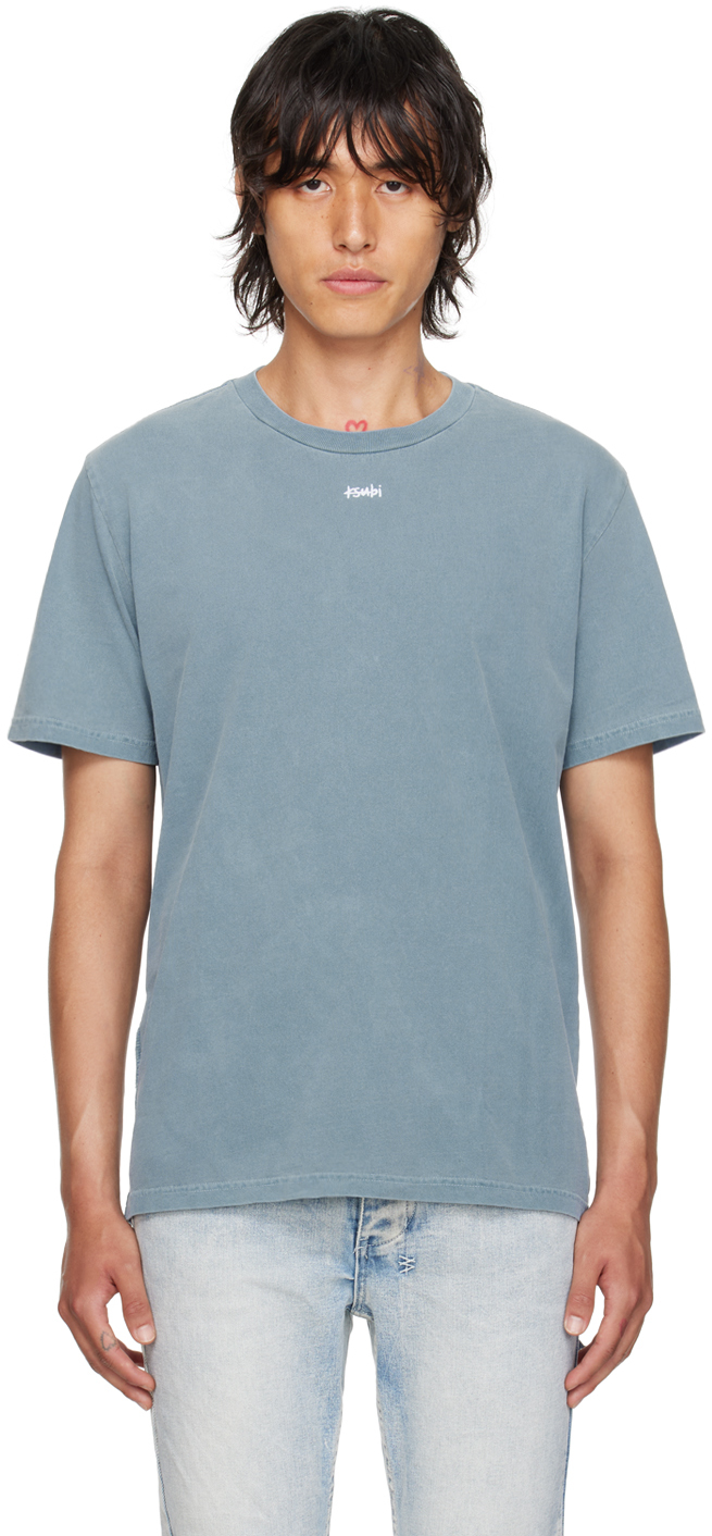 Blue Stitch Up Kash T-Shirt