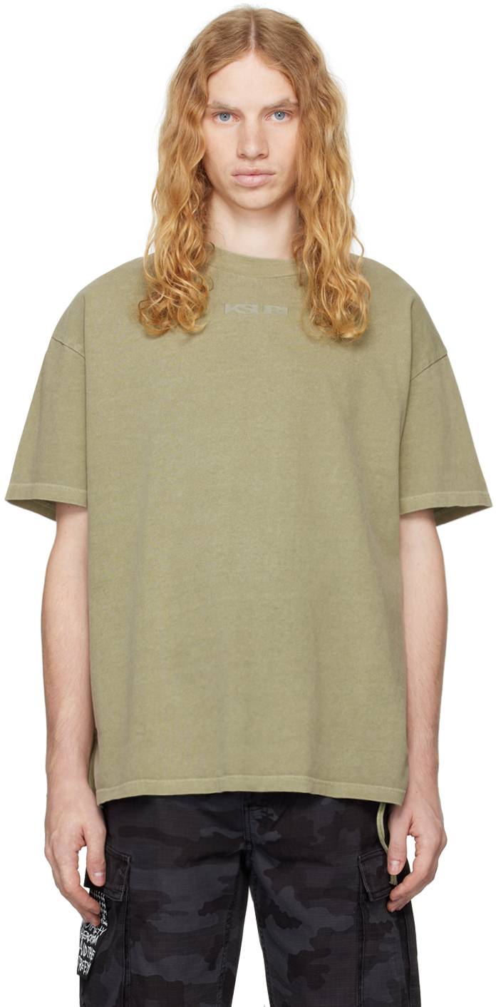 Shop Ksubi Green Sott Ekcess T-shirt