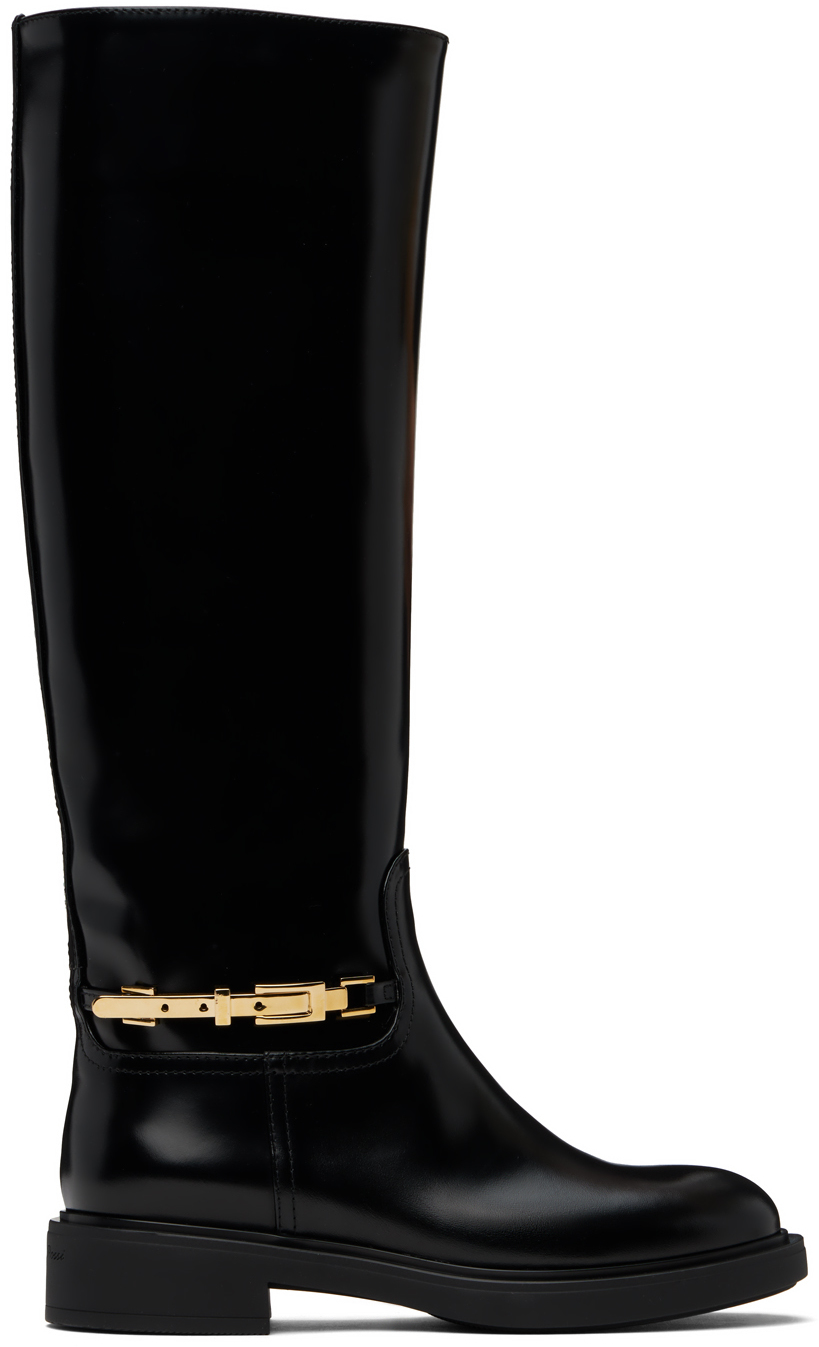 Shop Gianvito Rossi Black Martine Boots In Nero