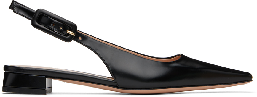 Black Lindsay 20 Ballerina Flats by Gianvito Rossi on Sale